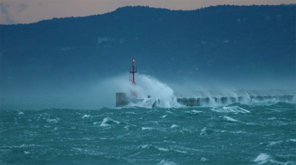 Bora forte Golfo di Trieste