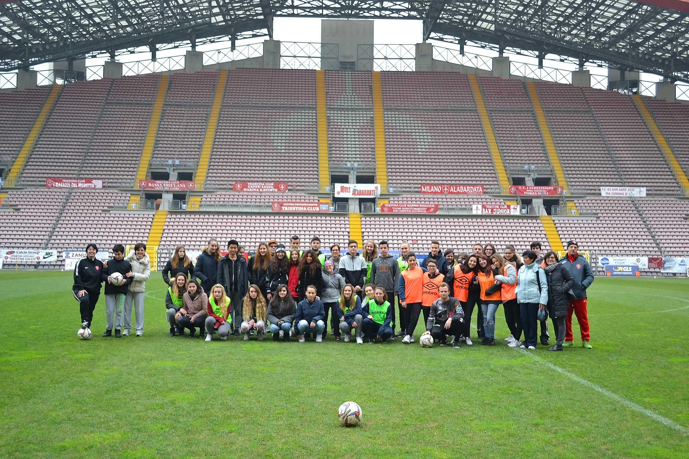 Sandrinelli studenti stadio Nereo Rocco Triestina calcio