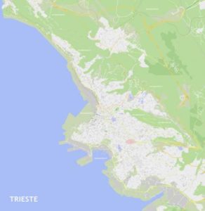 mappa di Trieste miniatura