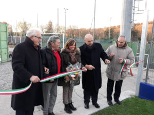 inaugurazione campo calcio Borgo San Sergio Trieste assessore Rossi e Roberto Dipiazza