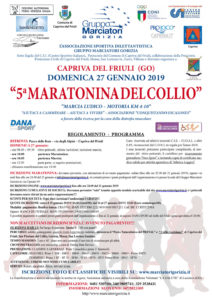 Maratonina del Collio 5 edizione V