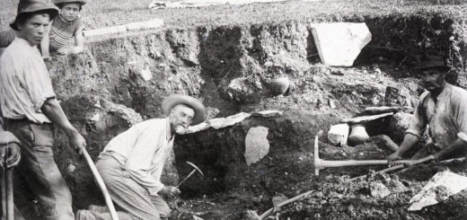 Carlo Marchesetti scava a Santa Lucia di Tolmino
