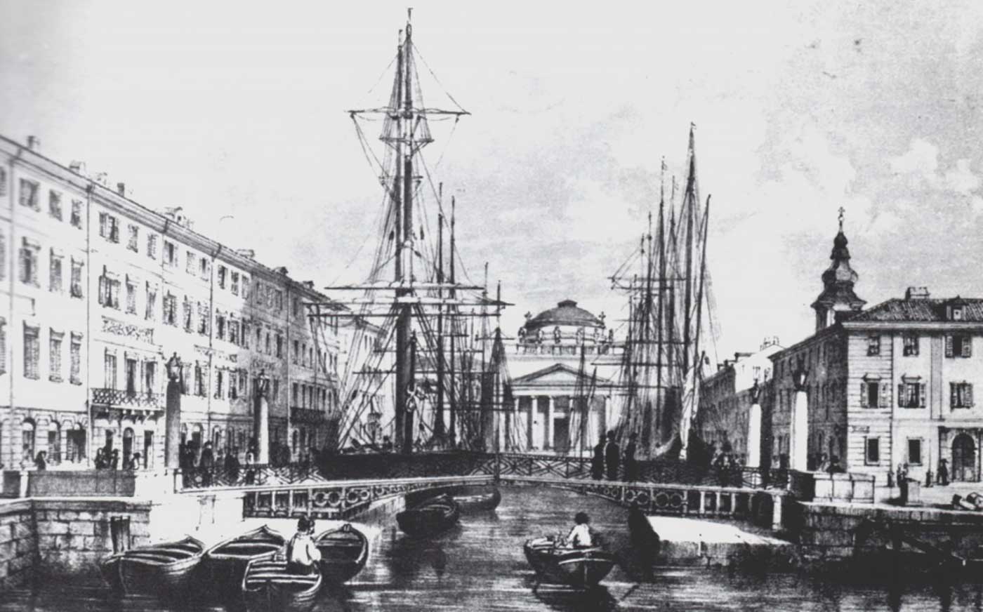 Canale di Ponterosso - Trieste - nel 1800