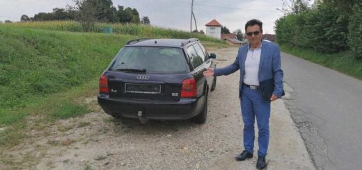 auto abbandonata dei trafficanti in Slovenia