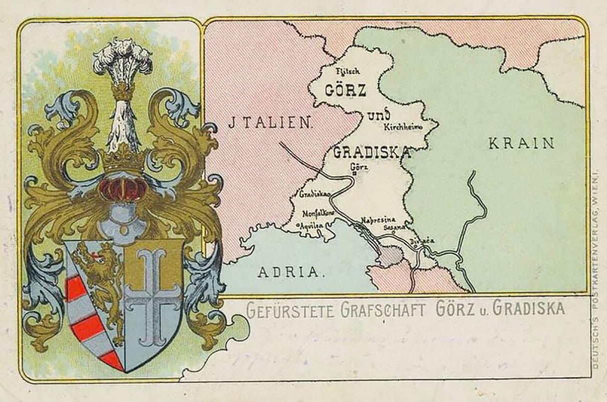 mappa Gorizia casa Asburgo