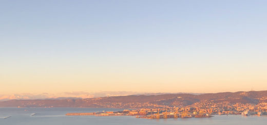 Trieste tramonto panorama