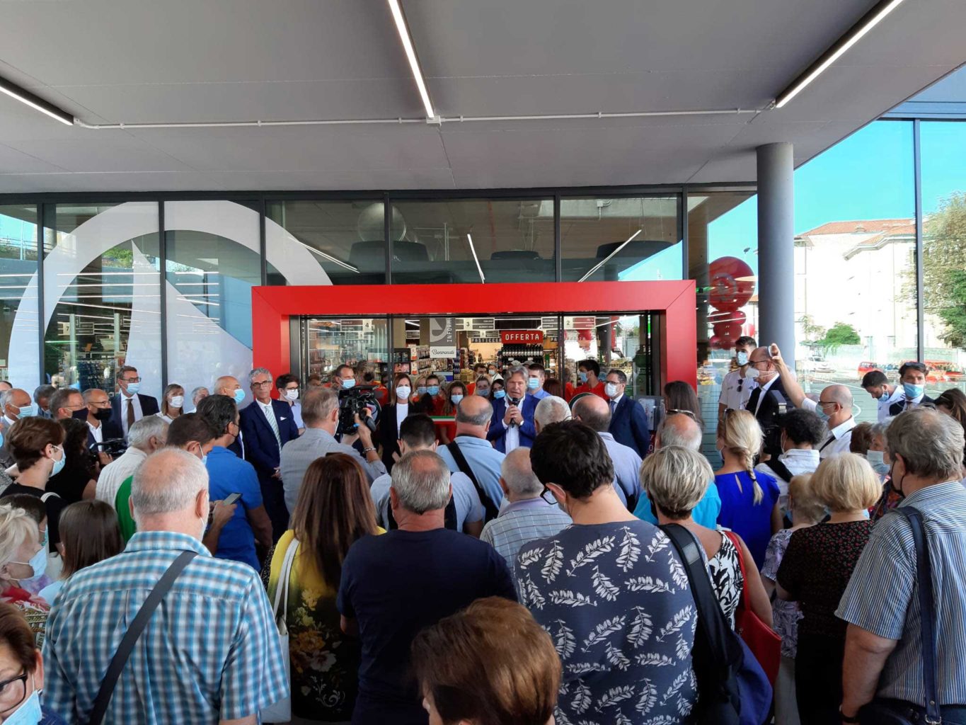 inaugurazione supermercato Despar via dell'Istria ex-Maddalena 10-8-2021