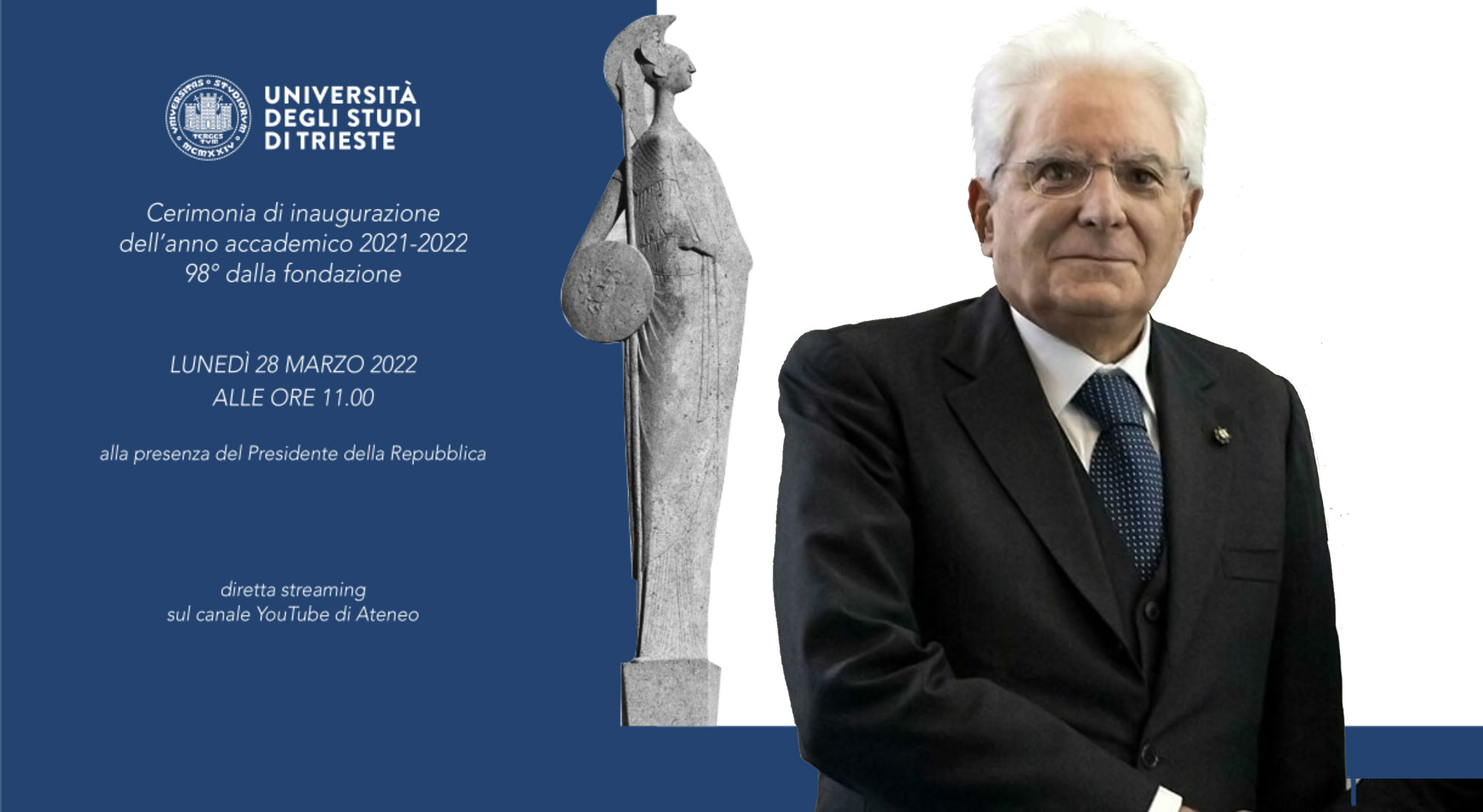 inaugurazione anno accademico con Sergio Mattarella