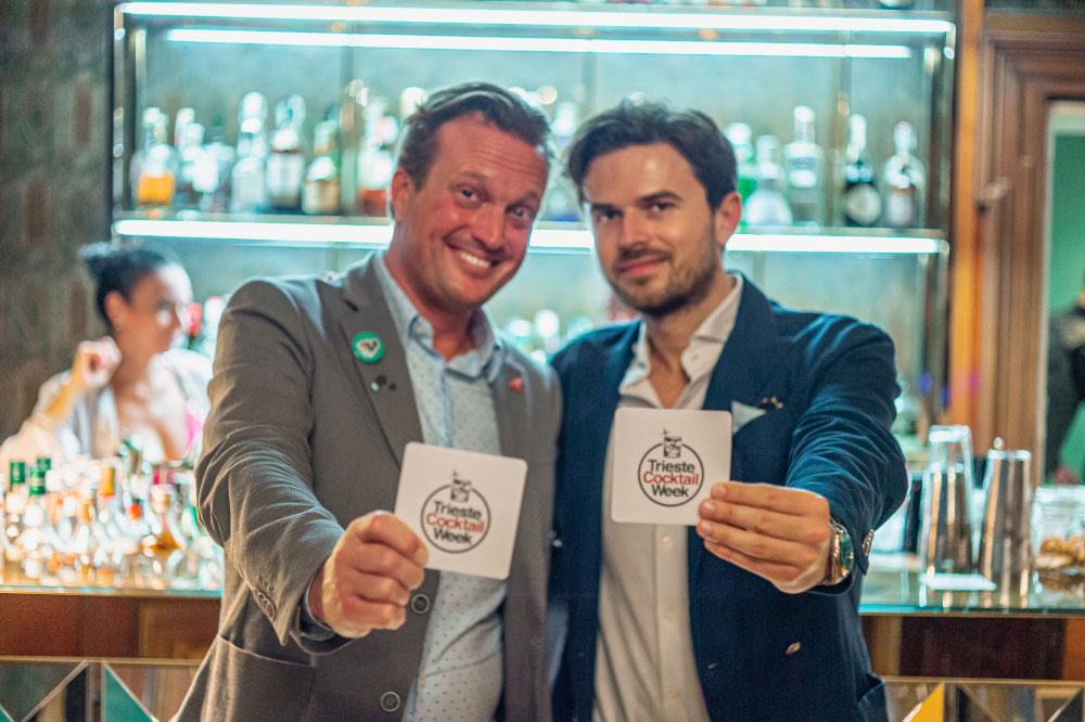 Alberto Polojac e Filippo Vidiz organizzatori delle Trieste Cocktail Week