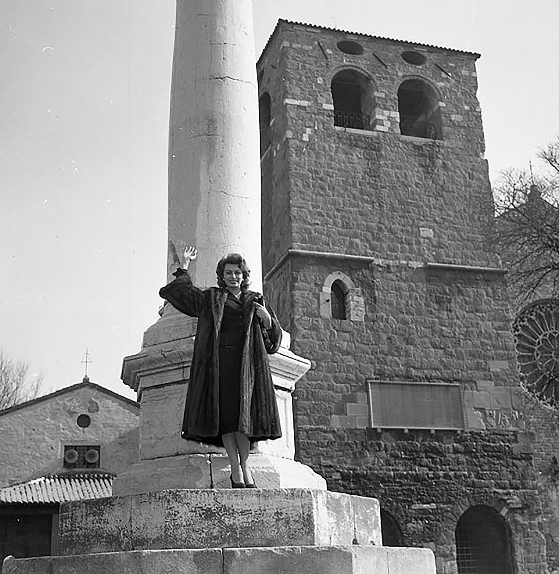 Ugo Borsatti - Foto Omnia Sophia Loren a San Giusto 21.02.1955 UBNP003655_054 Proprietà della Fondazione CRTrieste in deposito in Fototeca CMSA