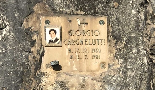 Giorgio Cargnelutti targa commemorativa Napoleonica