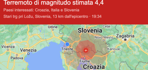 terremoto Slovenia Croazia 29 luglio 2023