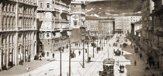 Via del Torrente ora via Carducci a Trieste - foto storica