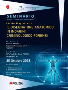 seminario il disegnatore anatomico in ricerca crominologica forense Sap Trieste