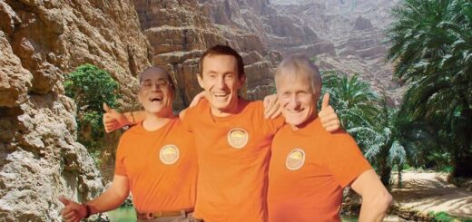 Tre soci G.A.R.S. Paolo Pezzolato, Stefano Figliolia e Andrea Pozzer / Il Canyon di Wadi Bani - Oman - AWF