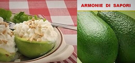 armonie di sapori avocado impazzito ricetta di Maria Luisa Runti