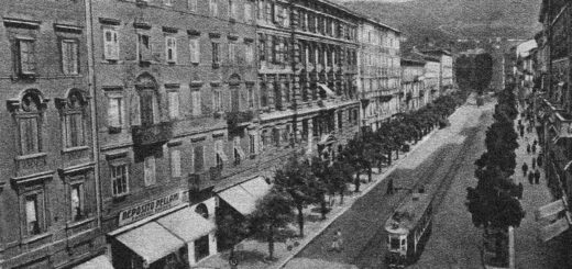 Trieste antica via Battisti Corsia Stadion
