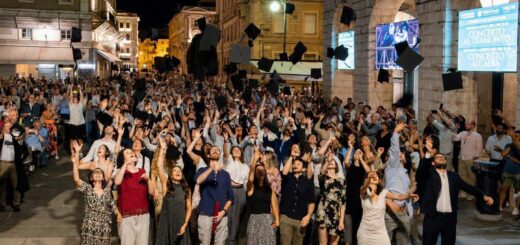 Trieste piazza Verdi Graduation Day