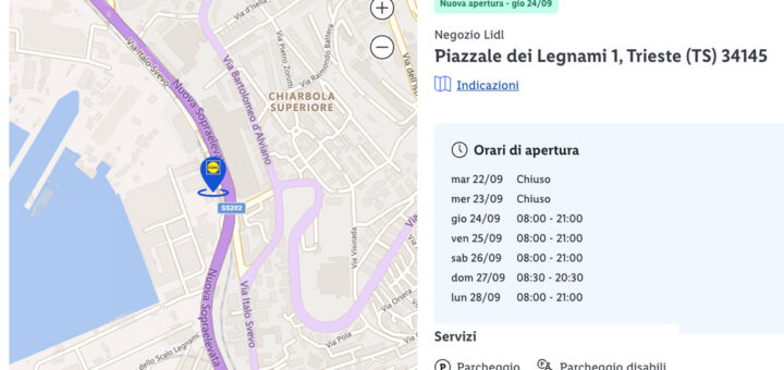 Lidl scalo legnami trieste
