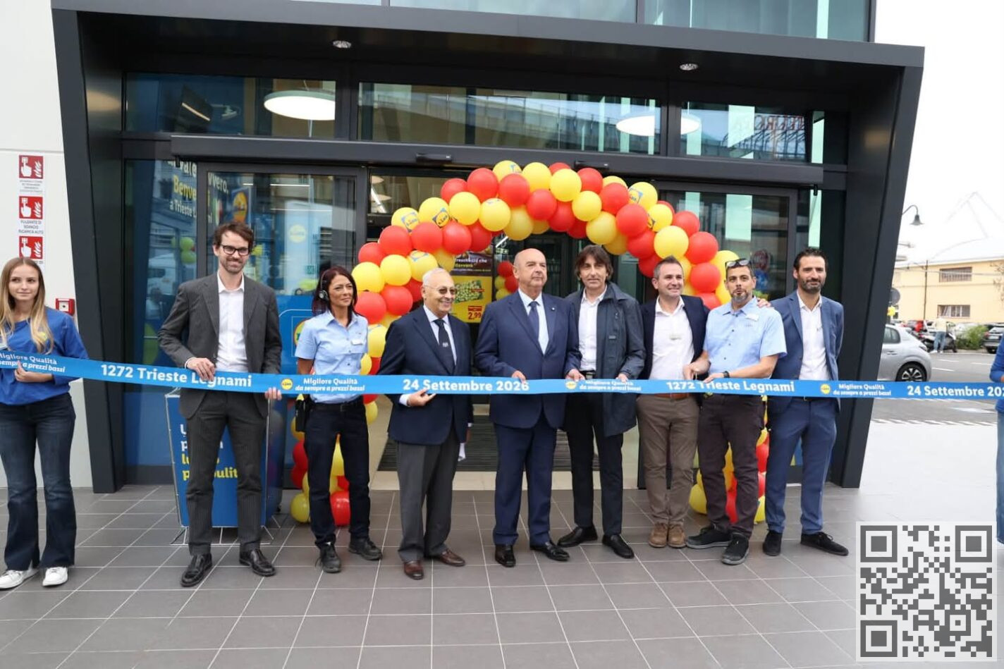 inaugurazione LIDL piazzale Legnami Trieste area ex Gaslini