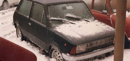 inverno 1986 neve automobili ghiacciate