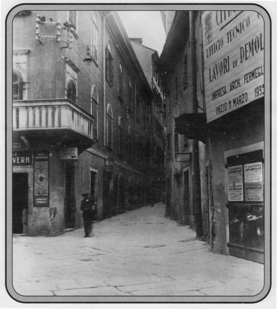 demolizione città vecchia Trieste 1935